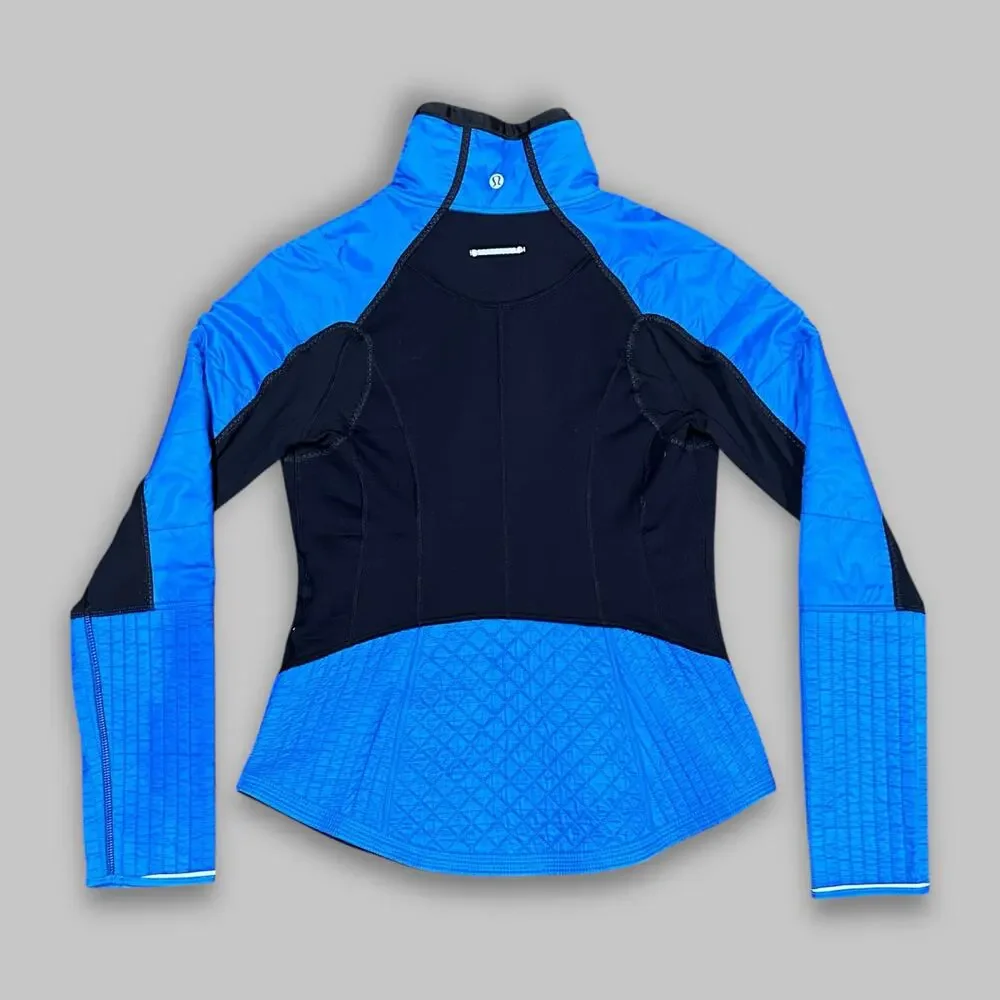 Lululemon Blue & Black Insulated Full-Zip Jacket - Women’s Size 6 - Picture 2 of 5
